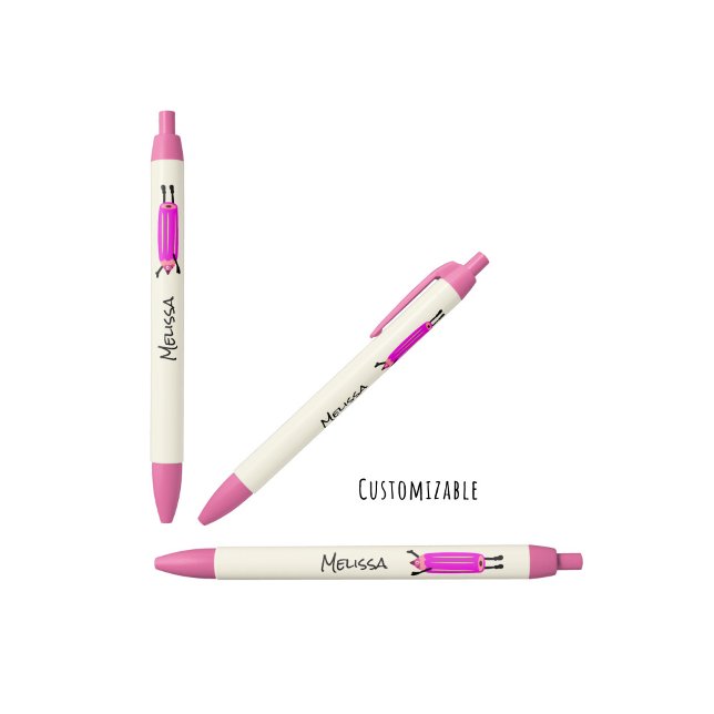 Caneta Preta Lápis voador engraçado (Criador carregado)