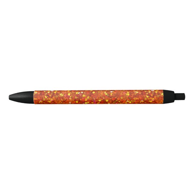 Caneta Preta Laranja Sinopia Brilho (Frente)