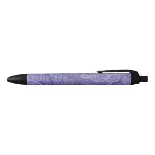 Caneta Preta Lavanda Pie Roxo