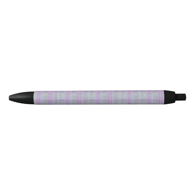 Caneta Preta Lavender Barefoot Plaid  (Frente)