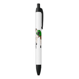 Caneta Preta Lawn Mower Cartoon Engraçado