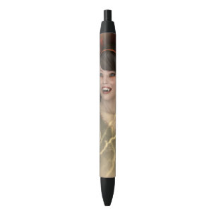 Caneta Preta Linda Lady Vamp - Estilo Perfeito de Bruxas de Hal