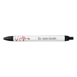 Caneta Preta Linha de pulsação ECG Wave Médica EKG