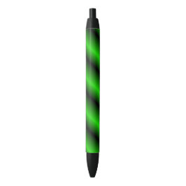 Caneta Preta Linhas Verdes Vibrantes