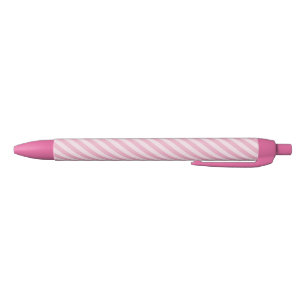 Caneta Preta Listras Brancas Rosa Padrão Sem Costura