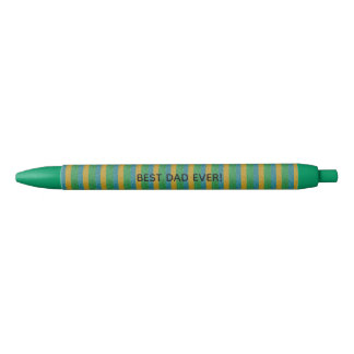 Caneta Preta Listras Cintilantes Adicionam Texto Personalizado