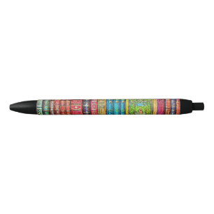 Caneta Preta Livros de biblioteca
