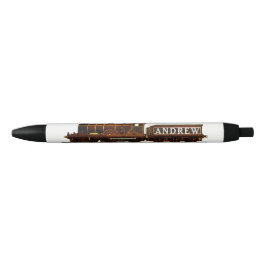 Caneta Preta Locomotiva Personalizada