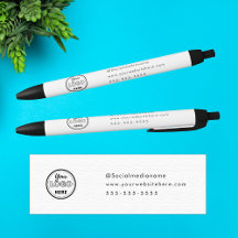 Logotipo Branco Minimalista de Marcação Profission