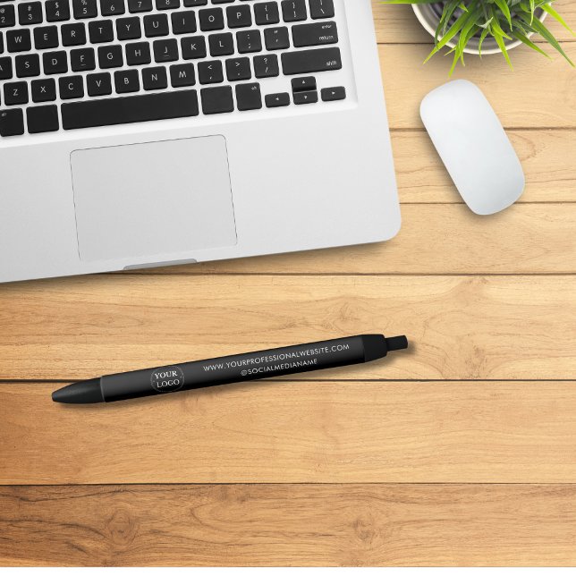 Caneta Preta Logotipo comercial preto (Criador carregado)