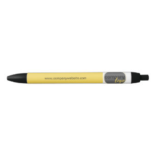 CANETA PRETA LOGOTIPO DA EMPRESA COMERCIAL DE CAPTURA DE OLHOS 