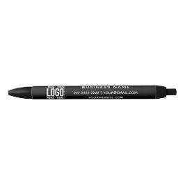 Caneta Preta Logotipo Empresarial Personalizado Empresa Corpora