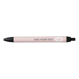 Caneta Preta Logotipo personalizado moderno - Empresa rosa