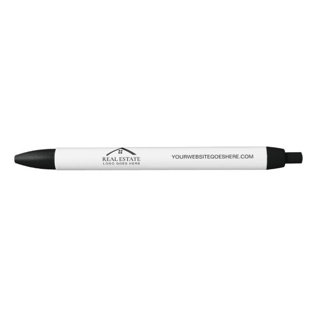 Caneta Preta Logotipo personalizável site simples Presente imob (Frente)