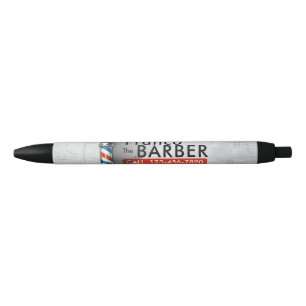 Caneta Preta Loja de Cabelo Barbeiro Rei Coroa Poste de Barbeir