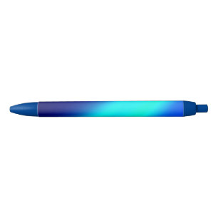 Caneta Preta luar azul ombre dupla faixa