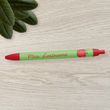Maca de Desenho Vermelha com Nome Personalizado