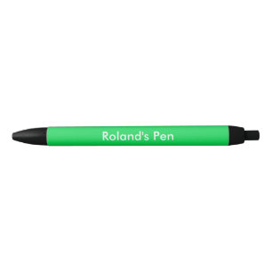 Caneta Preta Malaquita Personalizada