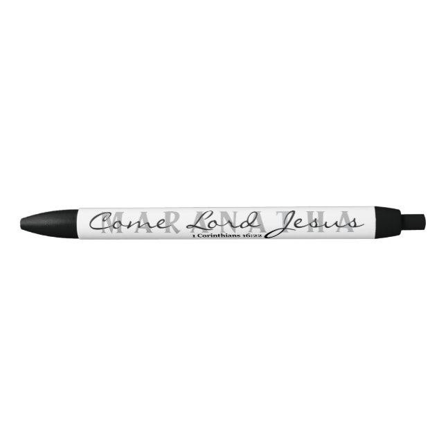 Caneta Preta Maranata - Vem Senhor Jesus (Frente)