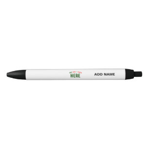 CANETA PRETA MARCA VERIFICADA BRANCA PERSONALIZÁVEL MODERNA