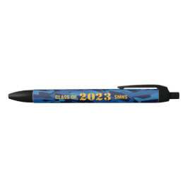 Caneta Preta Marinho de Camuflagem Personalizada Azul