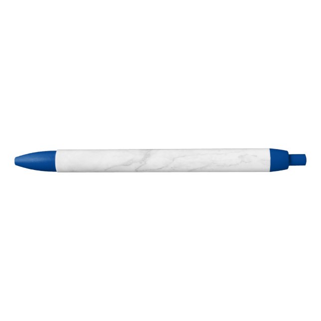 Caneta Preta Mármore Branco (Frente)