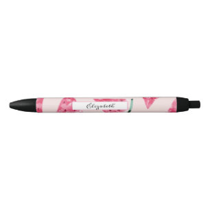 Caneta Preta Melancia em Aquarela Fofa e Adorável