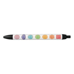 Caneta Preta Mestre de Reiki Chakras Negócios