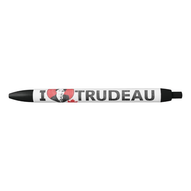 Caneta Preta Mim coração Trudeau (Frente)