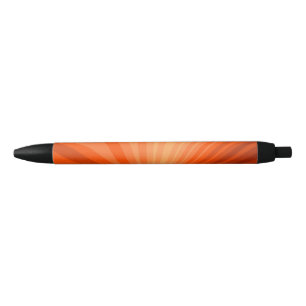 Caneta Preta Moderno Gráfico Fractal Abstrato Laranja Vermelho
