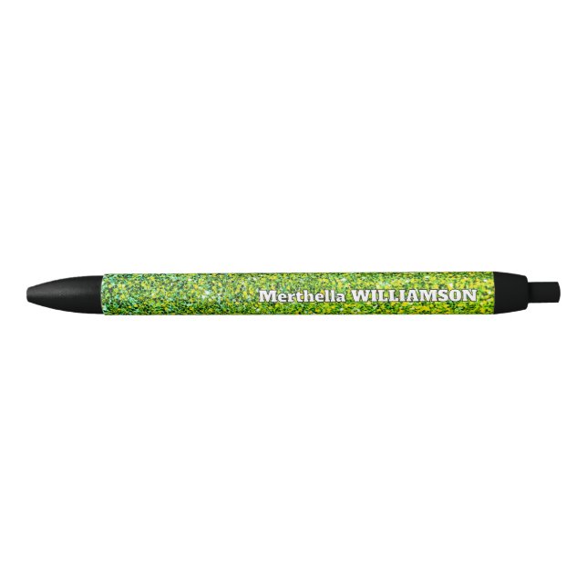 Caneta Preta Moderno Personalizado GLIPE Verde (Frente)
