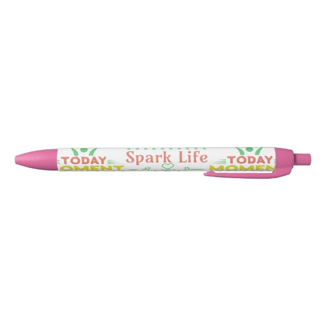 Caneta Preta Momento Atual, Saco de Tote Life Spark (Parte Inferior)