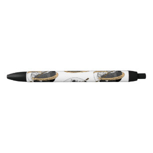 Caneta Preta Monk Dice Design