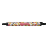 Monograma do Padrão Floral Retro