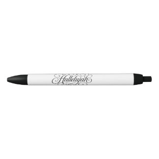 Caneta Preta Monograma Hallelujah