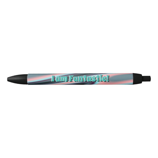 Caneta Preta Motivação e autoconfiança - Eu sou Fantástico (Frente)
