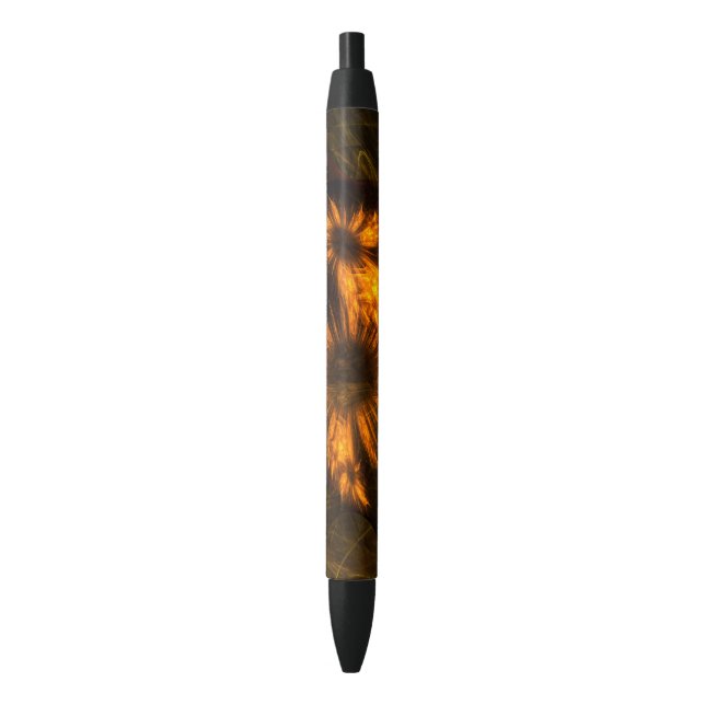 Caneta Preta Mystique Garden Abstrato Art (Frente Vertical)