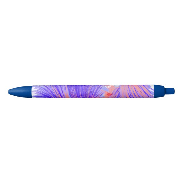 Caneta Preta Na moda Blue Abstrato (Frente)