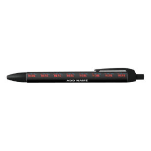 CANETA PRETA NA MODA MODERNO PERSONALIZÁVEL NEGRO VERIFICADO CO