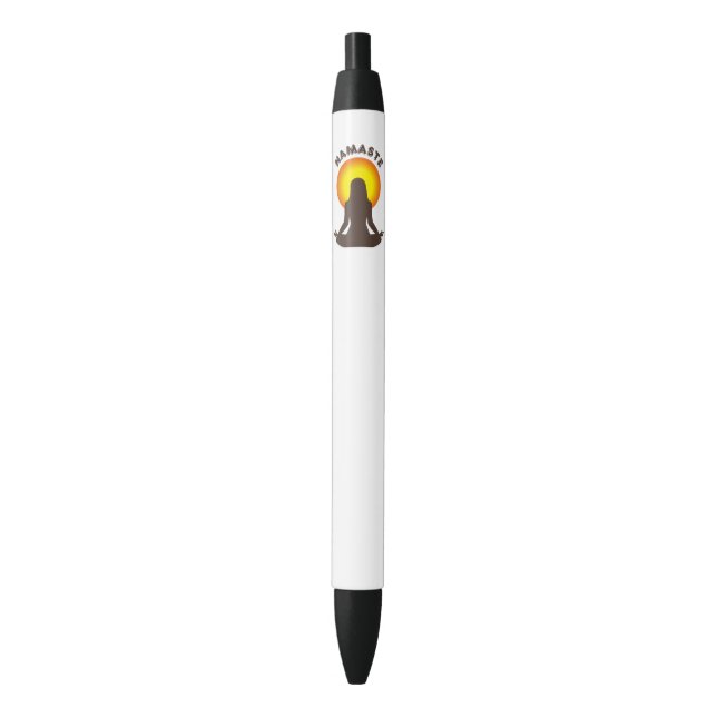 Caneta Preta Namaste (Frente Vertical)