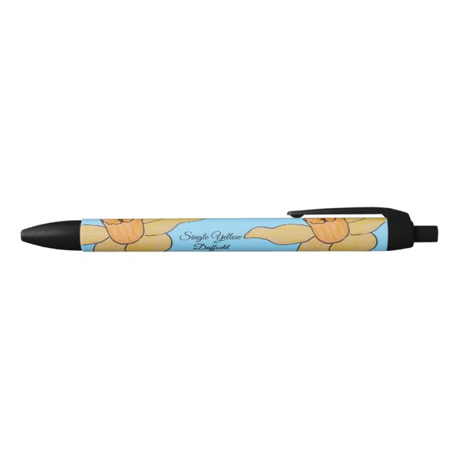 Caneta Preta Narciso Amarelo Único (parte de cima)