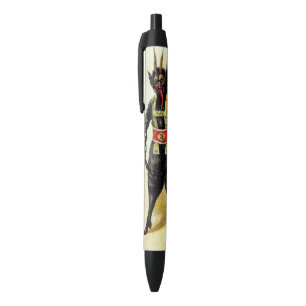 Caneta Preta Natal do Krampus Assusty Demon Holiday