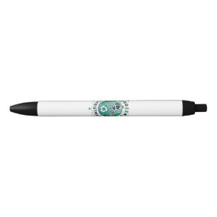 Caneta Preta Natal Verde - Papais noeis e Design Reciclagem