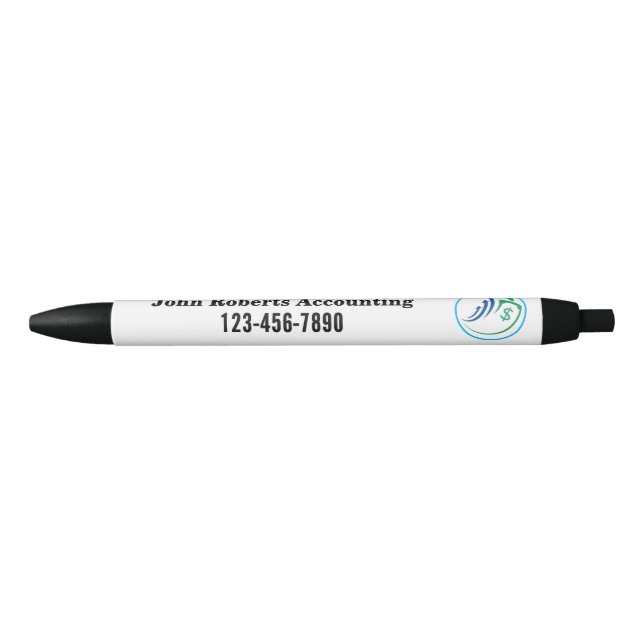 Caneta Preta Negócios de Contabilidade (Frente)