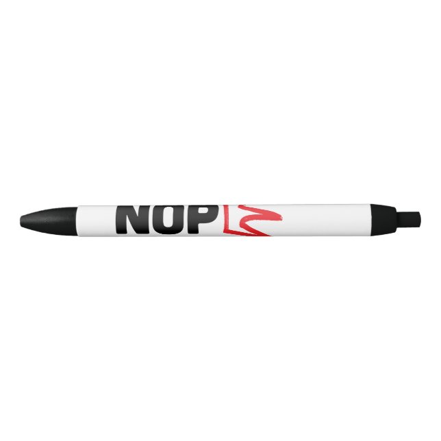 Caneta Preta No Kings / NOPE Pen (Frente)