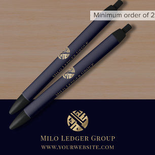 Caneta Preta Nome da empresa Promocional de logotipo personaliz