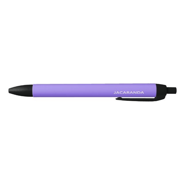 Caneta Preta Nome de cor púrpura Jacaranda (Parte Inferior)