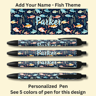 Caneta Preta Nome Personalizado, Pesca