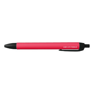 Caneta Preta Nome vermelho de Heliconia