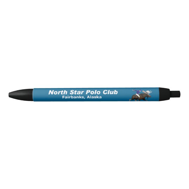 Caneta Preta North Star Moose Polo Club (Frente)